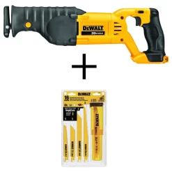 Outlet 🎉 DEWALT 20-Volt MAX Cordless Reciprocating Saw With Bi-Metal Reciprocating Saw Blade Set (16-Piece) 🤩
