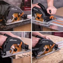 Deals 🥰 Evolution Power Tools 15 Amp 7-1/4 In. Circular Track Saw Kit With 40 In. Track, Electric Brake And Multi-Material Blade 💯 -Saws Sales Store unnamed file 1444