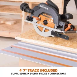 Deals 🥰 Evolution Power Tools 15 Amp 7-1/4 In. Circular Track Saw Kit With 40 In. Track, Electric Brake And Multi-Material Blade 💯 -Saws Sales Store unnamed file 1445