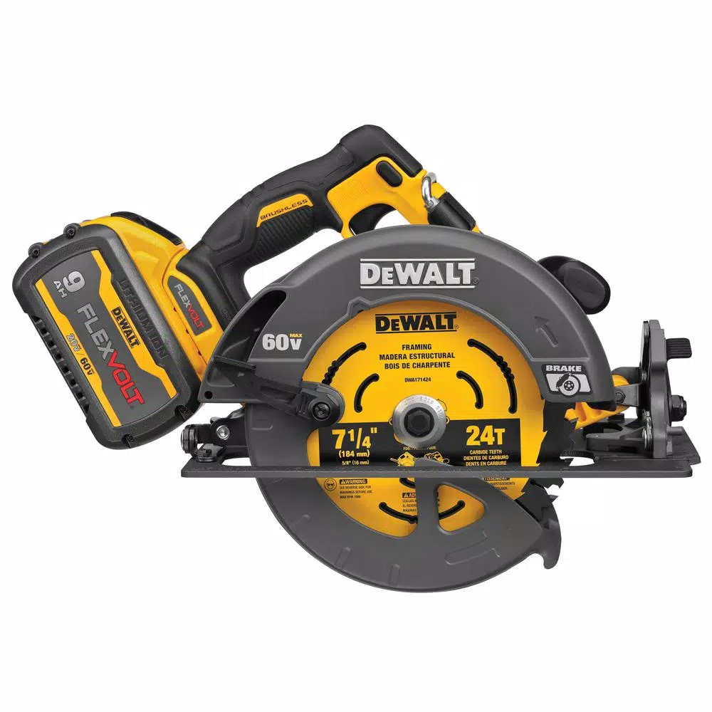 Budget โญ DEWALT FLEXVOLT 60-Volt MAX Cordless Brushless 7-1/4 In. Circular Saw With Brake, (2) FLEXVOLT 9.0Ah Batteries & Grinder ๐ 6 Budget โญ DEWALT FLEXVOLT 60-Volt MAX Cordless Brushless 7-1/4 In. Circular Saw With Brake, (2) FLEXVOLT 9.0Ah Batteries & Grinder ๐ - Image 4