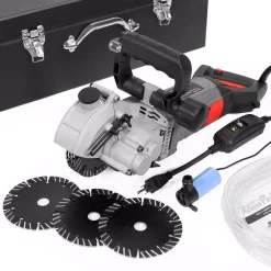 Cheapest 👏 XtremepowerUS 5-1/4 In. 110-Volt Electric Wall Groove Chaser Slotter Cutting Machine Built-in Infrared Beam 🎉