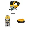 Hot Sale ❤️ DEWALT 20-Volt MAX XR Cordless Brushless Jigsaw With Brushless Router & (1) 20-Volt 5.0Ah Battery 👍 -Saws Sales Store unnamed file 1638