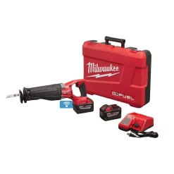 Flash Sale 🧨 Milwaukee M18 FUEL ONE-KEY 18-Volt Lithium-Ion Brushless Cordless SAWZALL Reciprocating Saw Kit With Two 9.0Ah Batteries 🎁