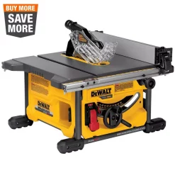 Promo 💯 DEWALT FLEXVOLT 60-Volt MAX Cordless Brushless 8-1/4 In. Table Saw Kit (Tool-Only) 😉