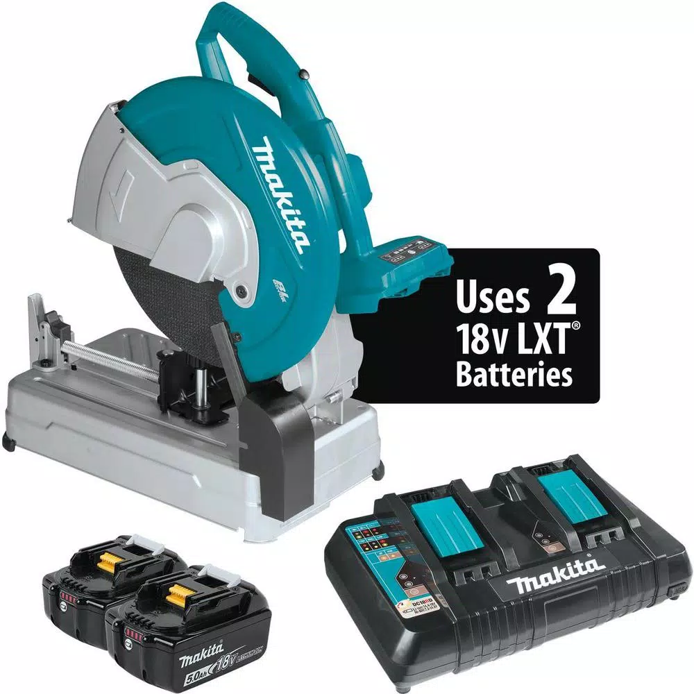 Budget ❤️ Makita 18-Volt X2 LXT Lithium-Ion 36-Volt Brushless Cordless 14 In. Cut-Off Saw With Electric Brake, 5.0 Ah 🤩 3 Budget ❤️ Makita 18-Volt X2 LXT Lithium-Ion 36-Volt Brushless Cordless 14 In. Cut-Off Saw With Electric Brake, 5.0 Ah 🤩