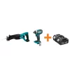 Outlet 🤩 Makita 18-Volt LXT Lithium-Ion Cordless Reciprocal Saw And Impact Driver With Free 4.0Ah Battery (2-Pack) ❤️