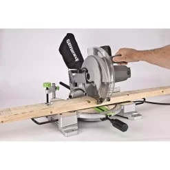 Promo 😀 Genesis 15 Amp 10 In. Compound Miter Saw With Laser Guide, 9 Positive Stops, Clamp, Dust Bag, 2 Wings And Blade ⭐ -Saws Sales Store unnamed file 2435