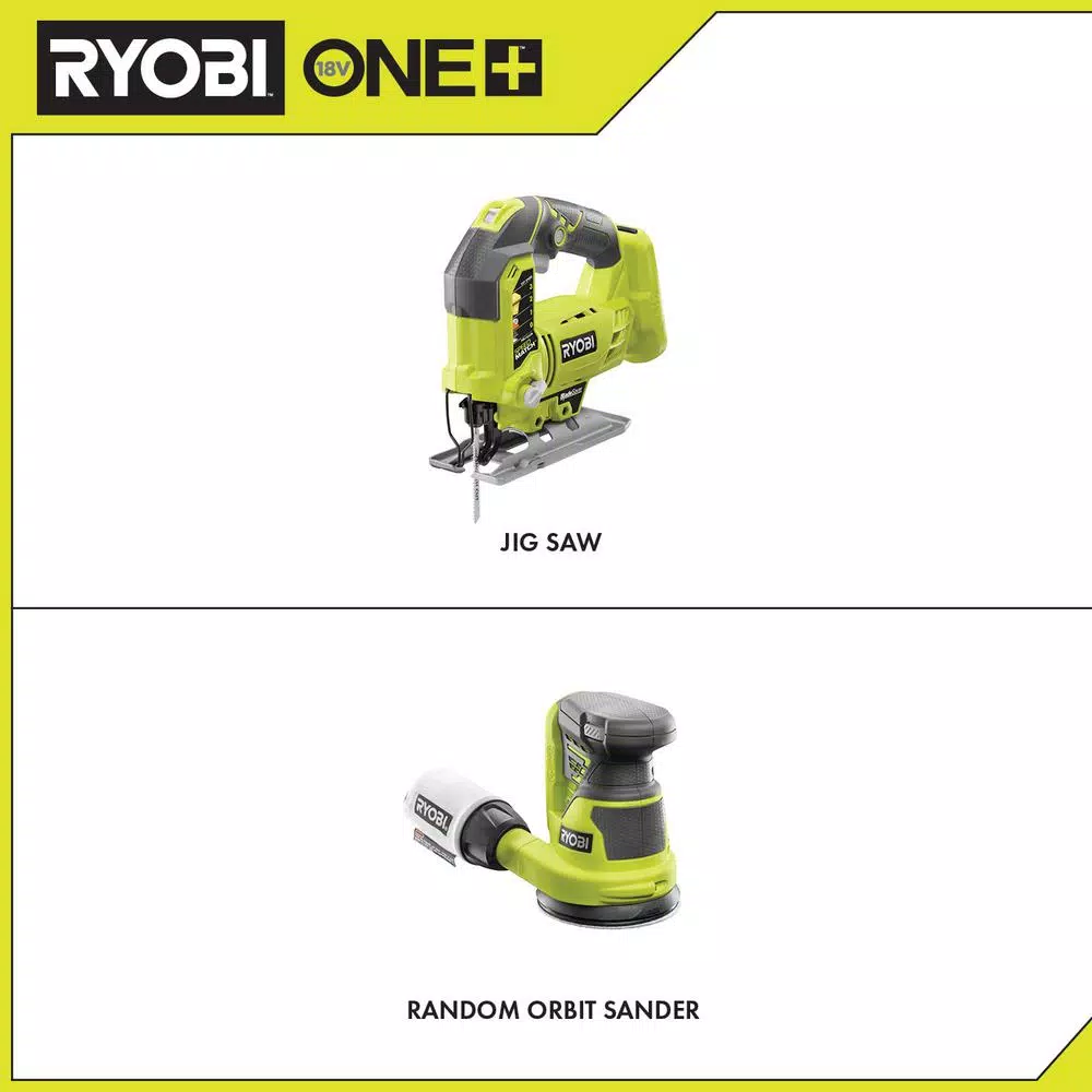 Flash Sale ๐ RYOBI 18-Volt ONE+ Cordless Orbital Jig Saw And 5 In. Random Orbit Sander (Tools Only) ๐ฏ 4 Flash Sale ๐ RYOBI 18-Volt ONE+ Cordless Orbital Jig Saw And 5 In. Random Orbit Sander (Tools Only) ๐ฏ - Image 2
