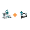 Deals 😍 Makita 15 Amp 10 In. Dual Bevel Sliding Compound Miter Saw With Laser With Bonus Pneumatic 16-Gauge, 2-1/2 In. Finish Nailer 😍