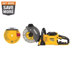 Coupon 👏 DEWALT FLEXVOLT 60-Volt MAX Cordless Brushless 9 In. Cut-Off Construction Saw (Tool-Only) 🧨
