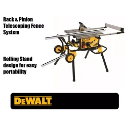 Hot Sale 👏 DEWALT 15 Amp Corded 10 In. Job Site Table Saw With Rolling Stand And Bonus Atomic 20-Volt Lithium-Ion 1/2 In. Drill Driver Kit 🤩 -Saws Sales Store unnamed file 2656