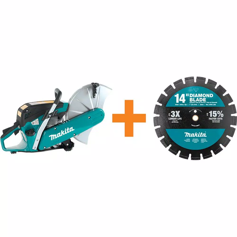 Brand new 🎁 Makita 14 In. 61 Cc Gas Saw With Bonus 14 In. Segmented Rim Dual Purpose Diamond Blade 😀 3 Brand new 🎁 Makita 14 In. 61 Cc Gas Saw With Bonus 14 In. Segmented Rim Dual Purpose Diamond Blade 😀