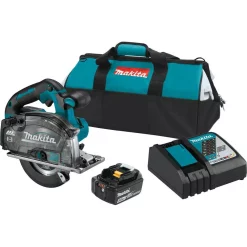 Coupon ⭐ Makita 18-Volt 5-7/8 In. 5.0 Ah LXT Lithium-Ion Brushless Cordless Metal Cutting Saw Kit With Electric Brake And Chip Collector 🎁