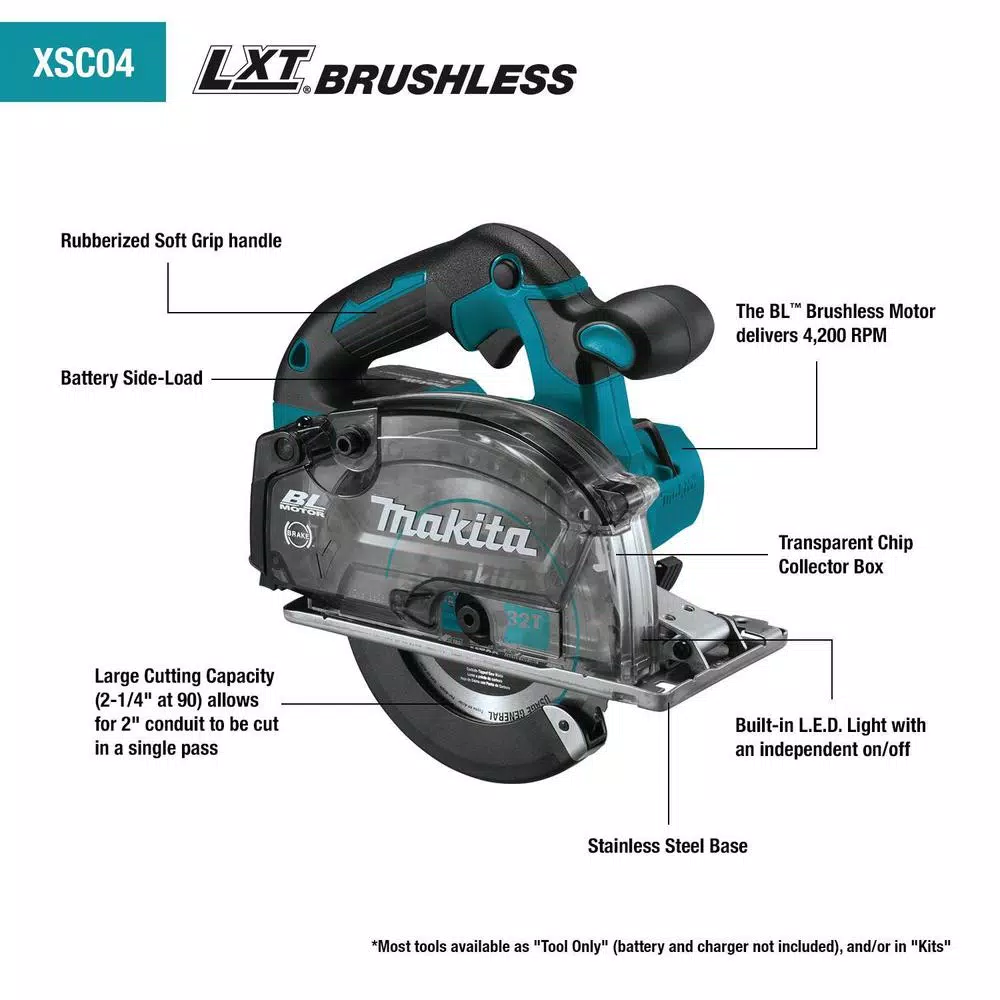 Coupon ⭐ Makita 18-Volt 5-7/8 In. 5.0 Ah LXT Lithium-Ion Brushless Cordless Metal Cutting Saw Kit With Electric Brake And Chip Collector 🎁 4 Coupon ⭐ Makita 18-Volt 5-7/8 In. 5.0 Ah LXT Lithium-Ion Brushless Cordless Metal Cutting Saw Kit With Electric Brake And Chip Collector 🎁 - Image 2