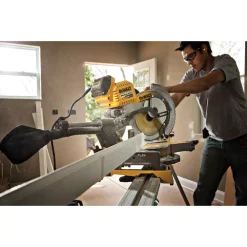 Budget 🎉 DEWALT FLEXVOLT 120-Volt MAX Cordless Brushless 12 In. Miter Saw With AC Adapter, (2) FLEXVOLT 6.0Ah Batteries & Rolling Stand ⭐ -Saws Sales Store unnamed file 2822