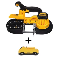 Promo 🌟 DEWALT 20-Volt MAX Lithium-Ion Cordless Band Saw (Tool-Only) With 20-Volt MAX Compact Lithium-Ion 3.0 Ah Battery Pack 👏