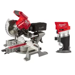 Deals 😀 Milwaukee M18 FUEL 18-Volt Lithium-Ion Brushless 7-1/4 In. Cordless Dual Bevel Sliding Compound Miter Saw With Compact Router 🥰
