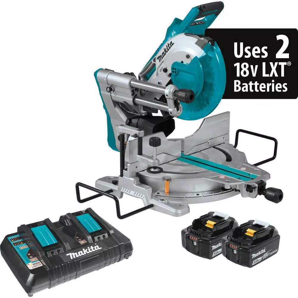 New ๐ Makita 18-Volt X2 LXT(36V) Brushless 10 In. Dual-Bevel Sliding Compound Miter Saw Kit (5.0Ah) And Portable Rise Miter Saw Stand ๐ 10 New ๐ Makita 18-Volt X2 LXT(36V) Brushless 10 In. Dual-Bevel Sliding Compound Miter Saw Kit (5.0Ah) And Portable Rise Miter Saw Stand ๐ - Image 8