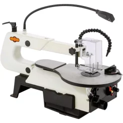 Hot Sale 🌟 Shop Fox 16 In. VS Scroll Saw With Foot Switch, LED, Miter Gauge And Rotary Shaft 🛒