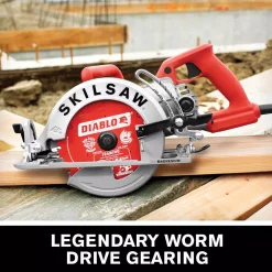 Discount 😉 SKILSAW 15 Amp Corded Electric 7-1/4 In. Magnesium Worm Drive Circular Saw With 24-Tooth Carbide Tipped Diablo Blade 🤩 -Saws Sales Store unnamed file 3549