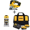 Best Pirce 🌟 DEWALT 20-Volt MAX XR Cordless Brushless Jigsaw With Brushless Router & (2) 20-Volt 5.0Ah Batteries 👏 -Saws Sales Store unnamed file 3579