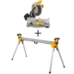 Best deal ๐ฅฐ DEWALT 15 Amp Corded 12 In. Compound Single Bevel Miter Saw With Bonus Heavy Duty Miter Saw Stand ๐