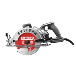 Cheap 🛒 SKILSAW 15 Amp Corded Electric 7-1/4 In. Aluminum Worm Drive Circular Saw With 24-Tooth Carbide Tipped Diablo Blade 🎉