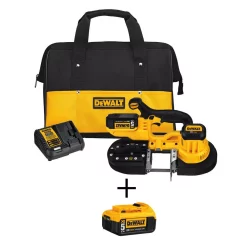 Buy 👏 DEWALT 20-Volt MAX Cordless Band Saw With (2) 20-Volt Batteries 5.0Ah & Charger ✨