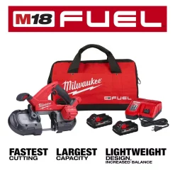 New 😍 Milwaukee M18 FUEL 18-Volt Lithium-Ion Brushless Cordless Compact Bandsaw Kit With Two 3.0 Ah High Output Batteries 🧨 -Saws Sales Store unnamed file 542