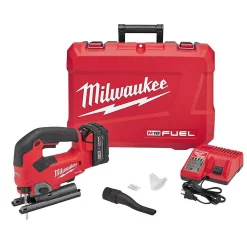 Buy 😀 Milwaukee M18 FUEL 18-Volt Lithium-Ion Brushless Cordless Jig Saw Kit With (1) 5.0Ah Battery, Charger And Case 😉