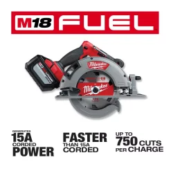 Promo 😍 Milwaukee M18 FUEL 18-Volt Lithium-Ion Brushless Cordless 7-1/4 In. Circular Saw Kit With One 12.0Ah Battery, Charger, Tool Bag 😀 -Saws Sales Store unnamed file 713