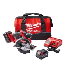 Flash Sale 🥰 Milwaukee M18 FUEL 18-Volt Lithium-Ion Brushless Cordless Metal Cutting 5-3/8 In. Circular Saw Kit W/ Two 5.0Ah Batteries, Charger 😍