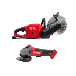 Coupon 🔥 Milwaukee M18 FUEL 18-Volt Lithium-Ion Brushless 9 In. Cordless Cut Off Saw & 4-1/2 In. Grinder With Paddle Switch (2-Tool) 🥰