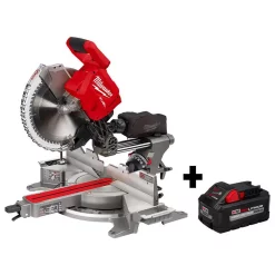 Cheapest 🔔 Milwaukee M18 FUEL 18-Volt 12 In. Lithium-Ion Brushless Cordless Dual Bevel Sliding Compound Miter Saw With 8.0 Ah Battery 🔥